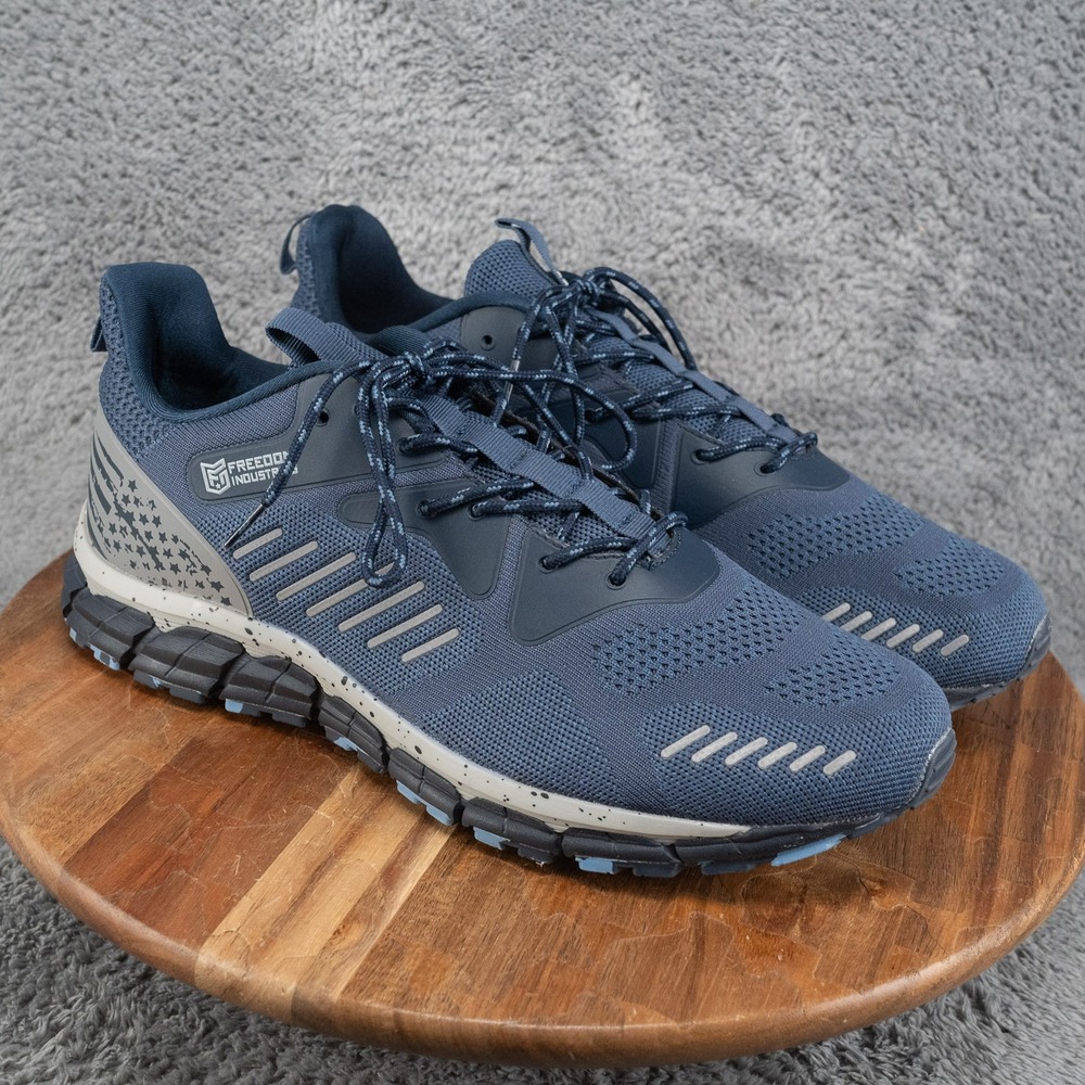 Freedom Industries XP1-RT Blue Sneakers Flag Running Shoes Men Sz 13